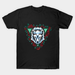 Wolf  | Wolf in rose T-Shirt